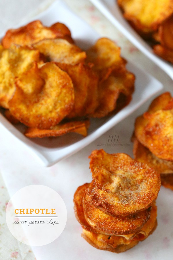 These microwave chipotle sweet potato chips are ready in no time and cook crispy in the microwave. Dust with a homemade chipotle spice blend and enjoy!