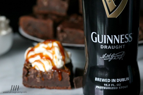 Salted Caramel Guinness Brownies with Jameson Whipped Cream by Nutmeg Nanny Salted Caramel Guinness Brownies with Jameson Whipped Cream by Nutmeg Nanny