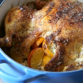 Meyer Lemon Mayonnaise Roasted Chicken by Nutmeg Nanny