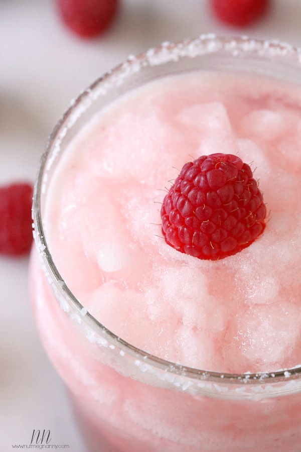 Raspberry Acai Frozen Margarita by Nutmeg Nanny