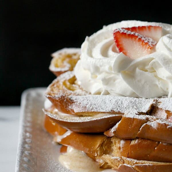 Strawberry Mascarpone Stuffed French Toast by Nutmeg Nanny