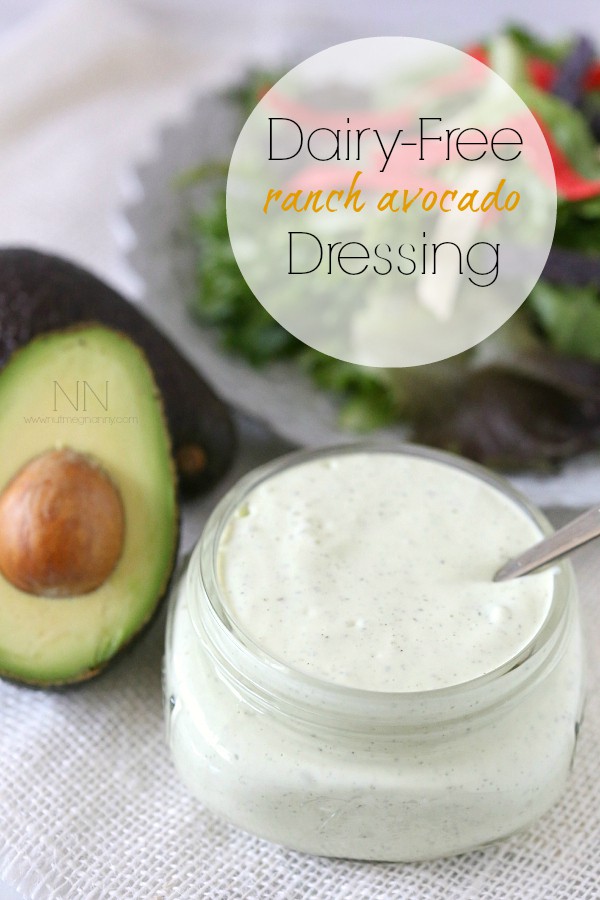 This creamy dairy free avocado ranch dressing is perfect on top of salad or even as a quick vegetable dip. Don't pick the bottle when you can make it from scratch.