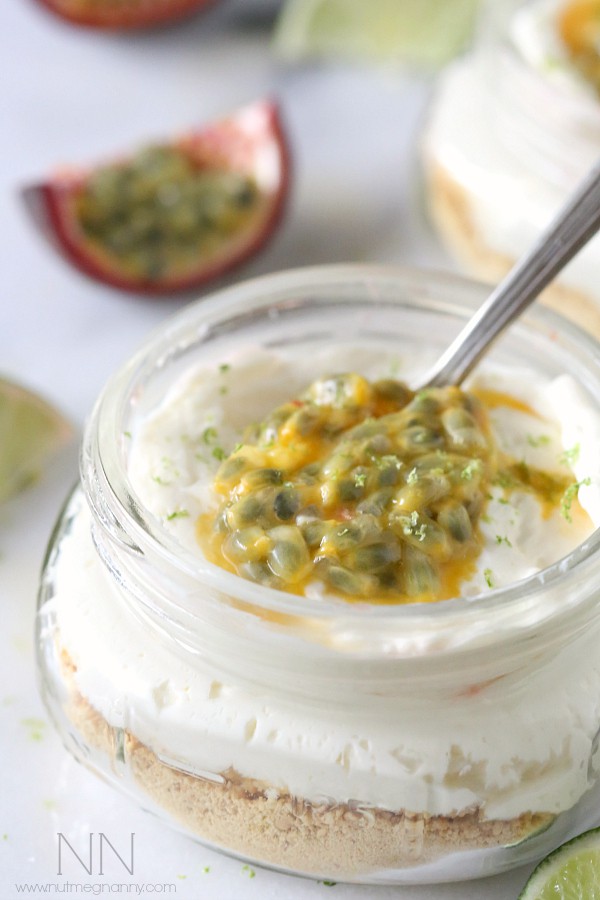 No Bake Passion Fruit Cheesecake Recipe by Nutmeg Nanny