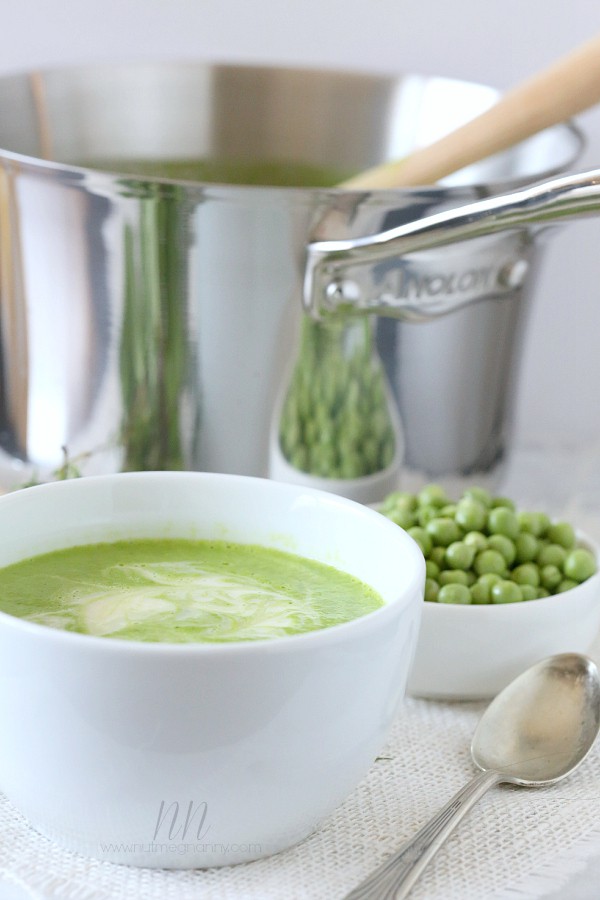 Spring Pea Soup by Nutmeg Nanny #KitchenCreativity