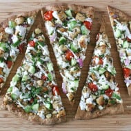 Chicken Souvlaki Pizza by Nutmeg Nanny
