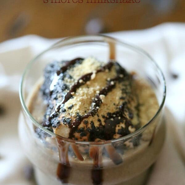 Double Chocolate S'mores Milkshake by Nutmeg Nanny