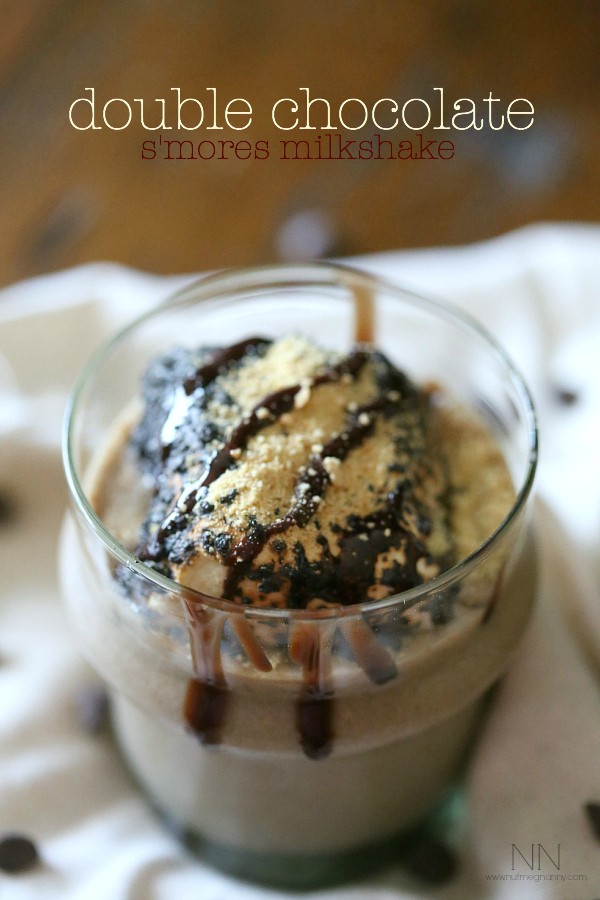 Double Chocolate S'mores Milkshake by Nutmeg Nanny