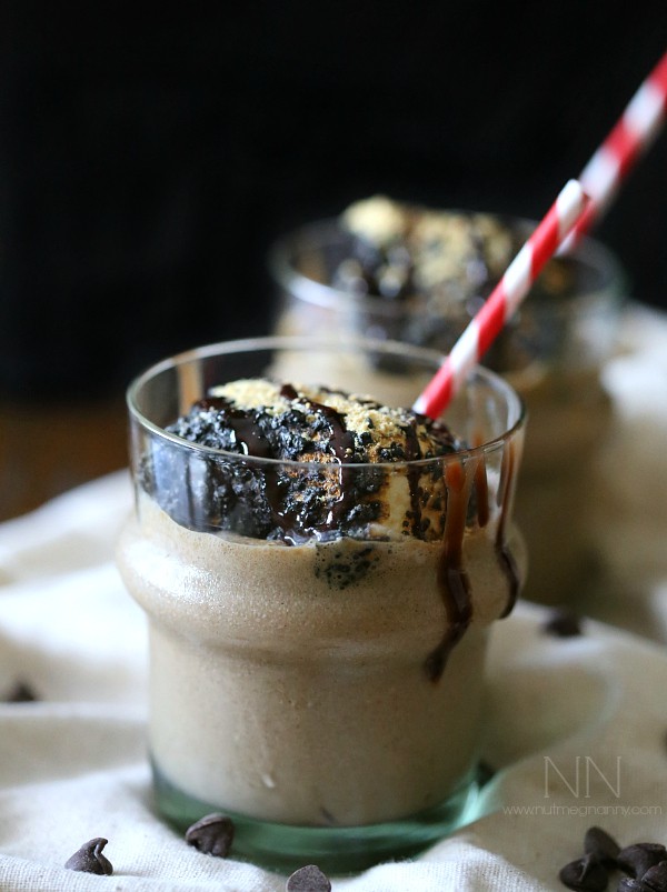 Double Chocolate S'mores Milkshake by Nutmeg Nanny