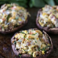 Breakfast Stuffed Mushrooms by Nutmeg Nanny