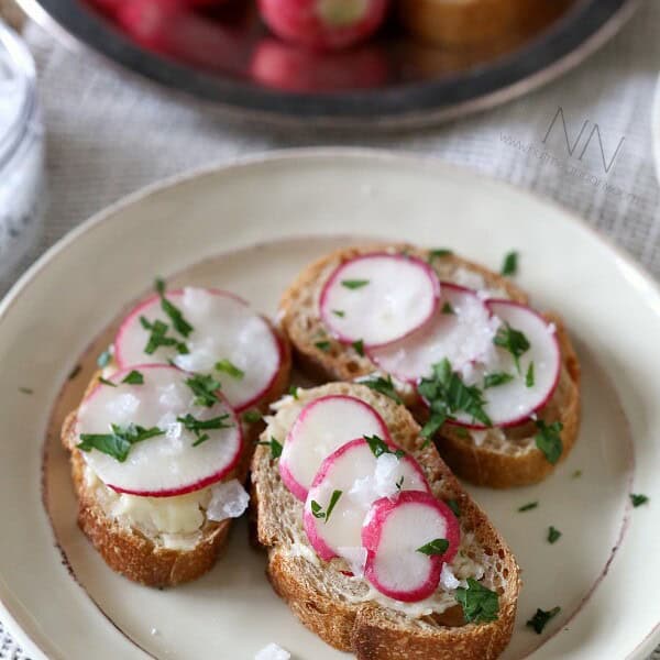 Radish and Butter Bites by Nutmeg Nanny