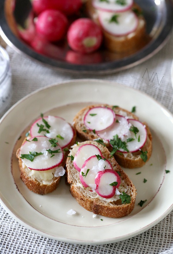 Radish and Butter Bites by Nutmeg Nanny