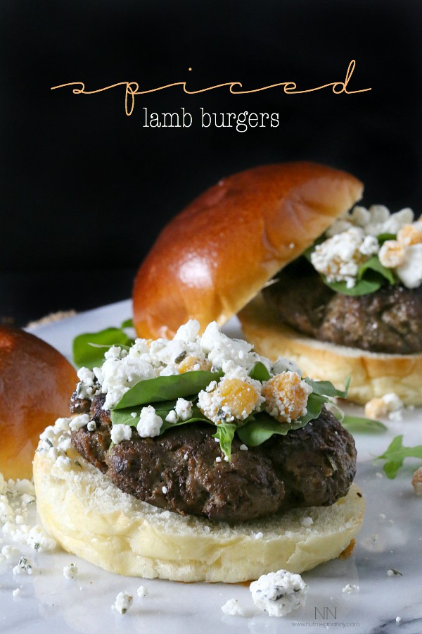 Spiced Lamb Burger by Nutmeg Nanny