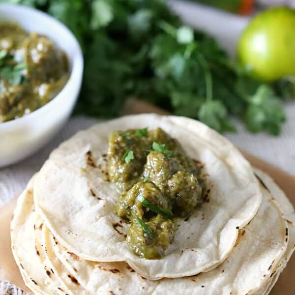 Pork Chile Verde by Nutmeg Nanny