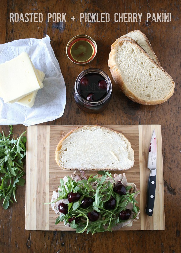 Roast Pork and Pickled Cherry Panini by Nutmeg Nanny