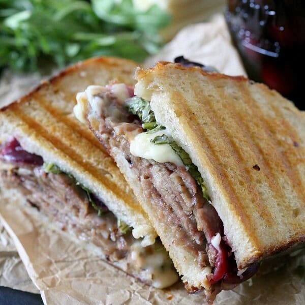 Roast Pork and Pickled Cherry Panini by Nutmeg Nanny