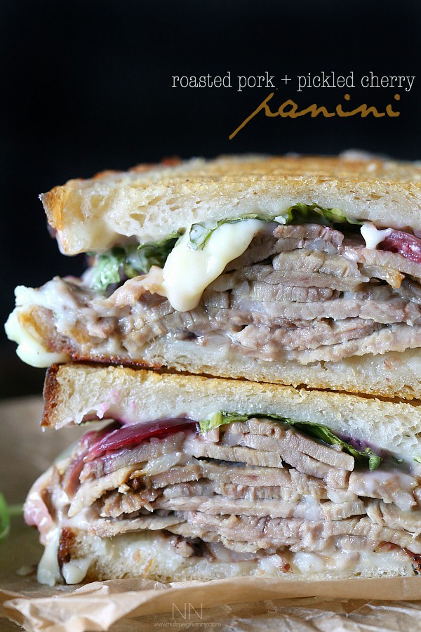 Roast Pork and Pickled Cherry Panini by Nutmeg Nanny