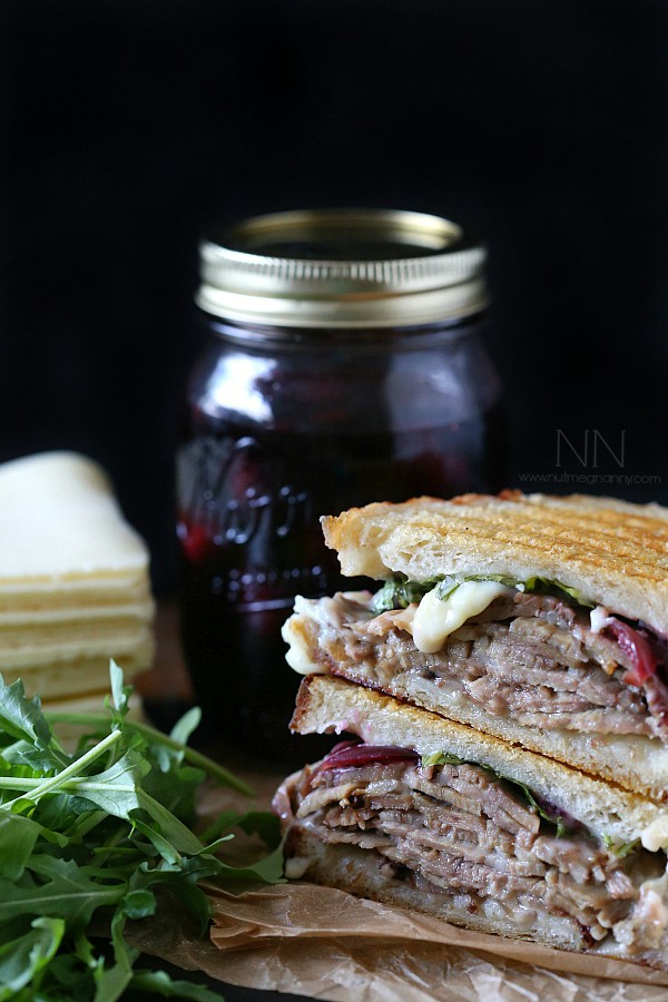 Roast Pork and Pickled Cherry Panini by Nutmeg Nanny