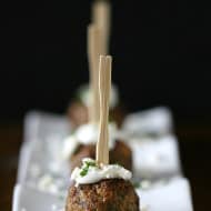 Greek Lamb Meatballs by Nutmeg Nanny
