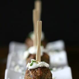 Greek Lamb Meatballs by Nutmeg Nanny