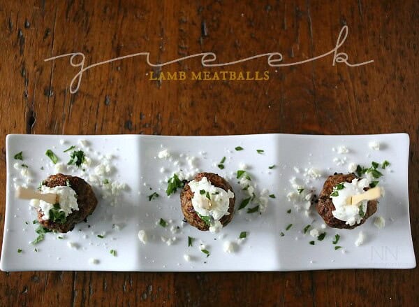 Greek Lamb Meatballs by Nutmeg Nanny