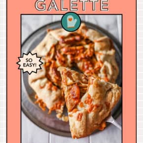 Apple Cheddar Galette pin for Pinterest.