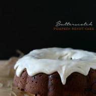 This sweet butterscotch pumpkin bundt cake is packed full of pumpkin and sweet butterscotch morsels. Then I drizzled it with a cream cheese glaze and called it my new favorite cake.