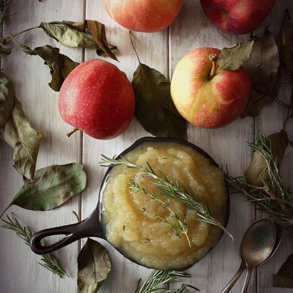 Herbed Applesauce by Nutmeg Nanny