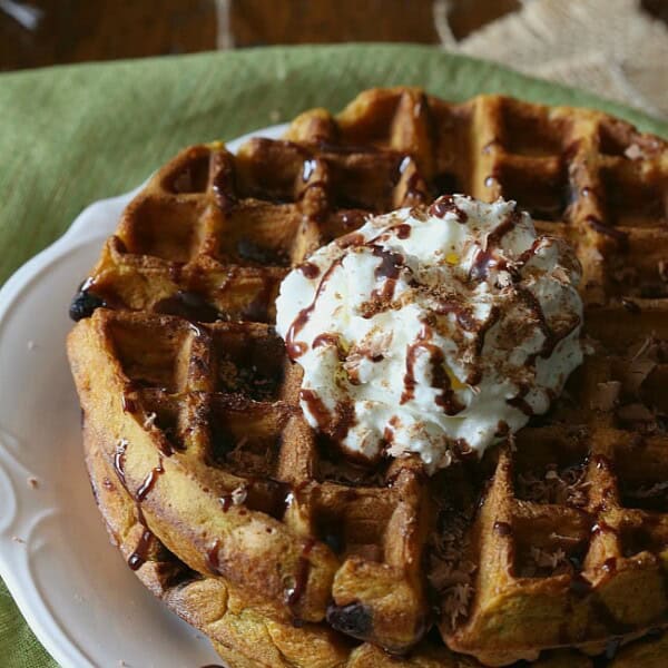 Nutty brown butter combined with pumpkin and dark chocolate chips. Cooks in just 25 minutes!