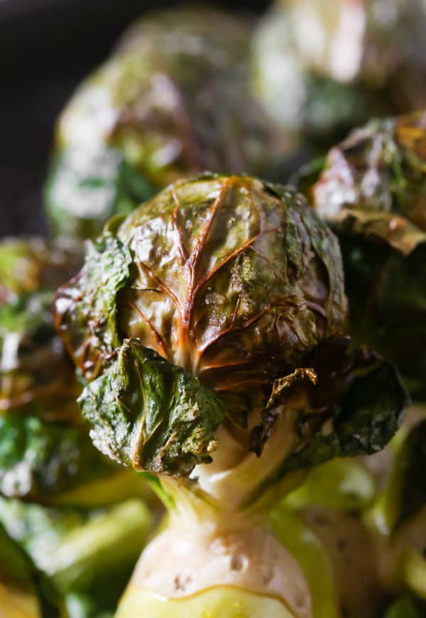 on the stalk roasted brussels sprouts on the stalk
