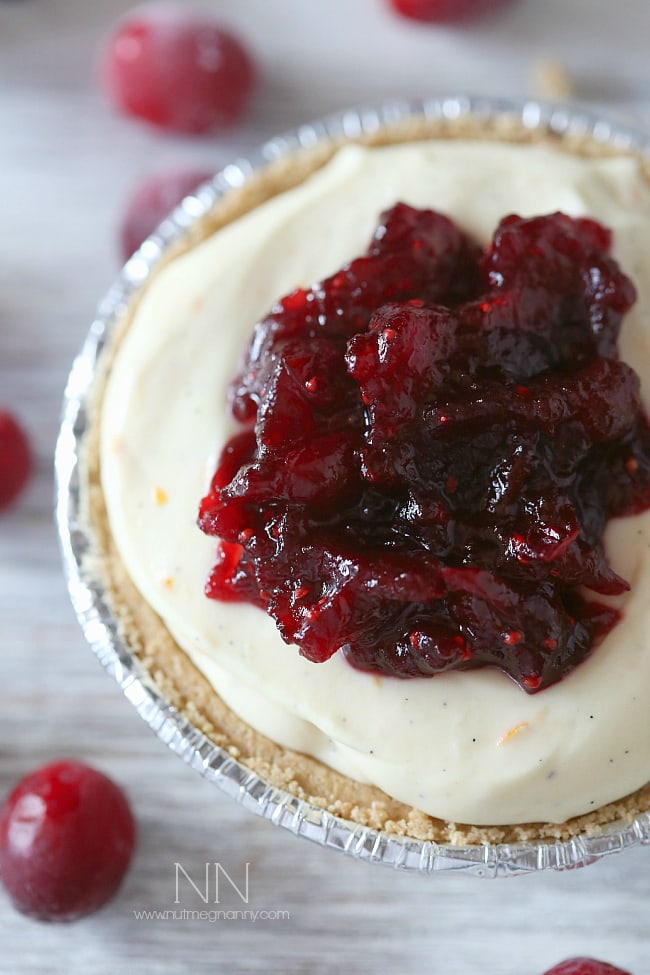 This cranberry orange no bake creme fraiche cheesecake is the perfect addition to your holiday menu. Full of flavor and best of all, no bake! This cranberry orange no bake creme fraiche cheesecake is the perfect addition to your holiday menu. Full of flavor and best of all, no bake!