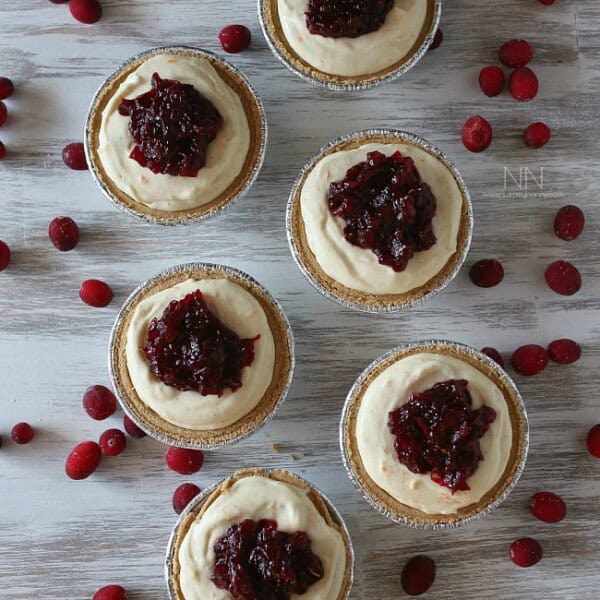 This cranberry orange no bake creme fraiche cheesecake is the perfect addition to your holiday menu. Full of flavor and best of all, no bake!