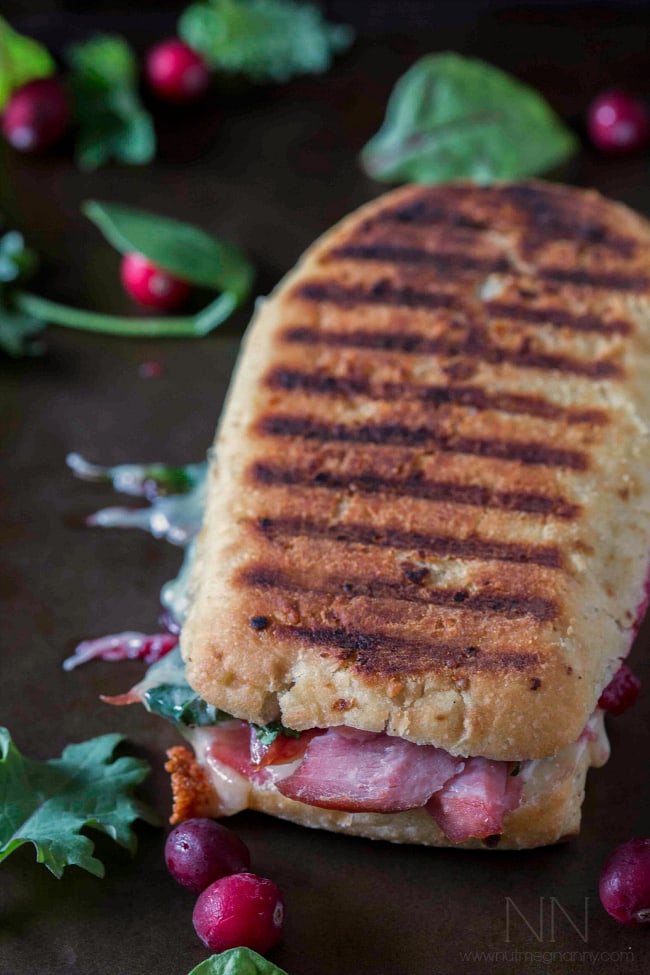 This simple ham cheddar cranberry melt sandwich is the perfect way to use up leftover Christmas ham. A perfect balance of sweet, salty and cheesy. 