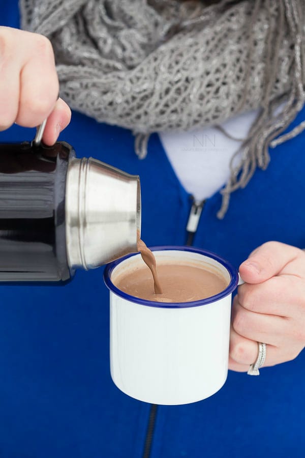 This orange hot chocolate is perfect for cold winter nights. Easily make a batch in under 10 minutes.