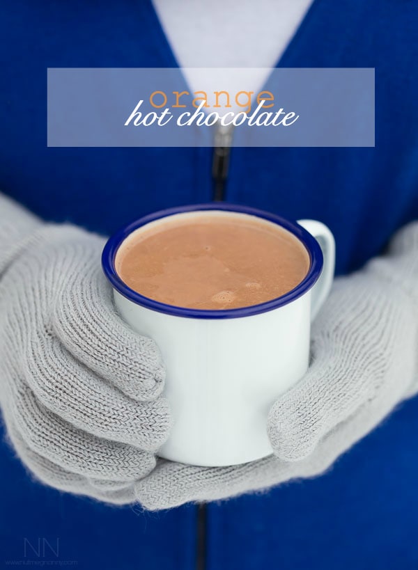 This orange hot chocolate is ready in less than 10 minutes and is perfect for cold winter days.