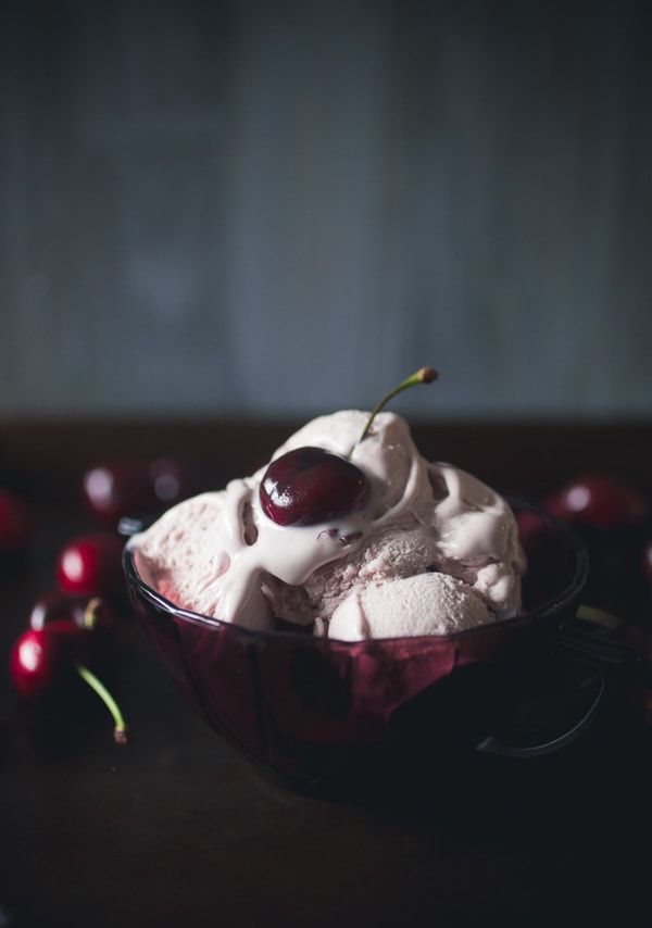 This no churn cherry amaretto ice cream is the perfect summertime treat. So easy to make (no ice cream machine required!) and perfectly sweet. It combines the deep flavor of bing cherries and sweet amaretto.