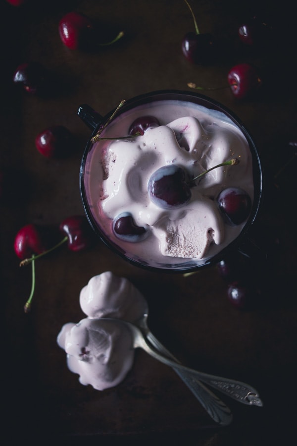 This no churn cherry amaretto ice cream is the perfect summertime treat. So easy to make (no ice cream machine required!) and perfectly sweet. It combines the deep flavor of bing cherries and sweet amaretto.