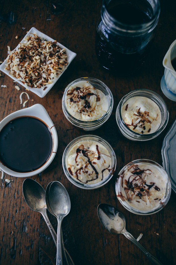 This coconut gelato iced coffee affogato is the perfect way to celebrate your love of coffee and dessert. Super simple and only uses 4 ingredients! Hello delicious!