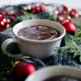 This French hot chocolate pudding tastes just like Parisian hot chocolate but in pudding form. Deep chocolate flavor with just a touch of sweetness. If you're a chocolate lover this dessert is for you!