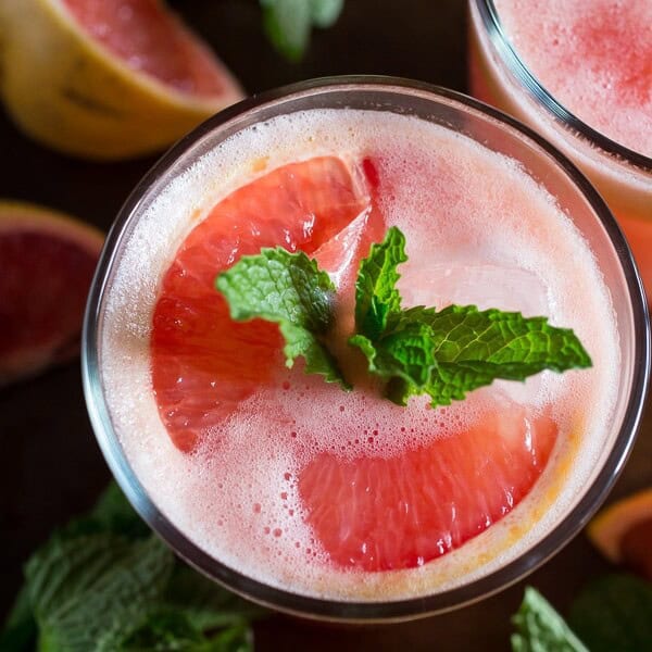 This fresh grapefruit margarita is packed full of grapefruit and lime flavor. Serve it on the rocks or frozen either way is totally delicious!