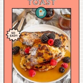 Irish Soda Bread French Toast pin for Pinterest.