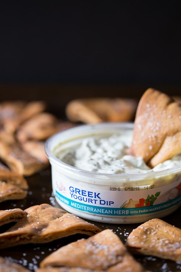 These cumin spiced pita chips are perfectly spiced and great for dipping into hearty vegetable dips or creamy hummus. Ready in under 30 minutes and super simple!