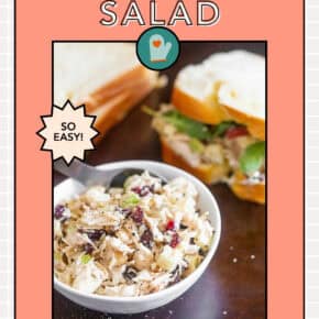 Hummus Chicken Salad pin for Pinterest.