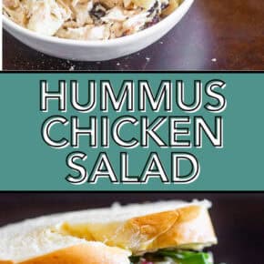 Hummus Chicken Salad pin for Pinterest.