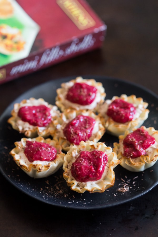 These chocolate raspberry French silk pie bites are the perfect holiday treat. 100% no bake and full of rich chocolate flavor and tart raspberry sweetness. You're going to love these 1 bite treats!