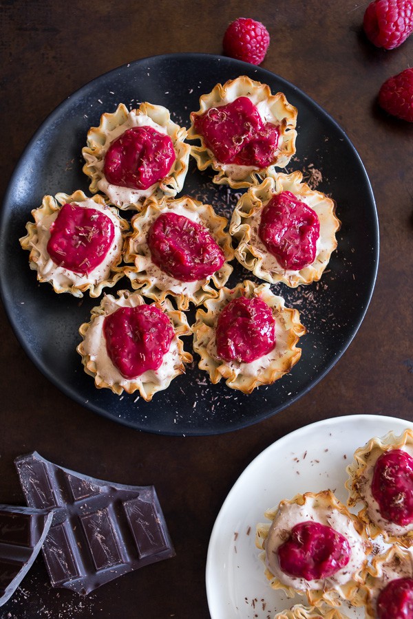 These chocolate raspberry French silk pie bites are the perfect holiday treat. 100% no bake and full of rich chocolate flavor and tart raspberry sweetness. You're going to love these 1 bite treats!