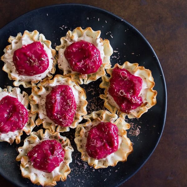 These chocolate raspberry French silk pie bites are the perfect holiday treat. 100% no bake and full of rich chocolate flavor and tart raspberry sweetness. You're going to love these 1 bite treats!