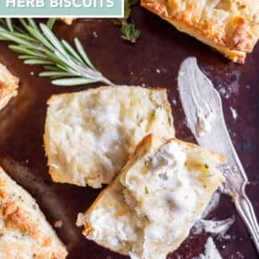 Herb Biscuits pin for Pinterest.