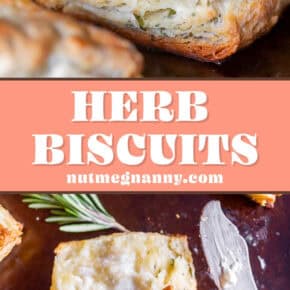 Herb Biscuits pin for Pinterest.