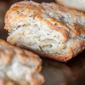 Herb Biscuits pin for Pinterest.