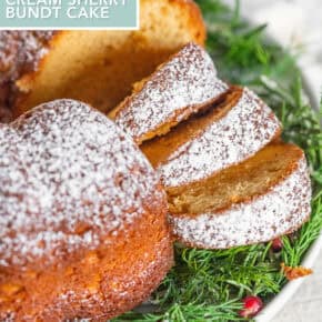Cream Sherry Bundt Cake for Pinterest.